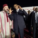 Mohammed VI chez Paul Kagame. D. R.